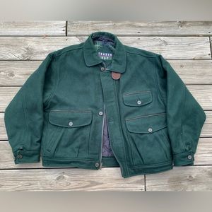Vintage Green Trader Bay Wool Jacket